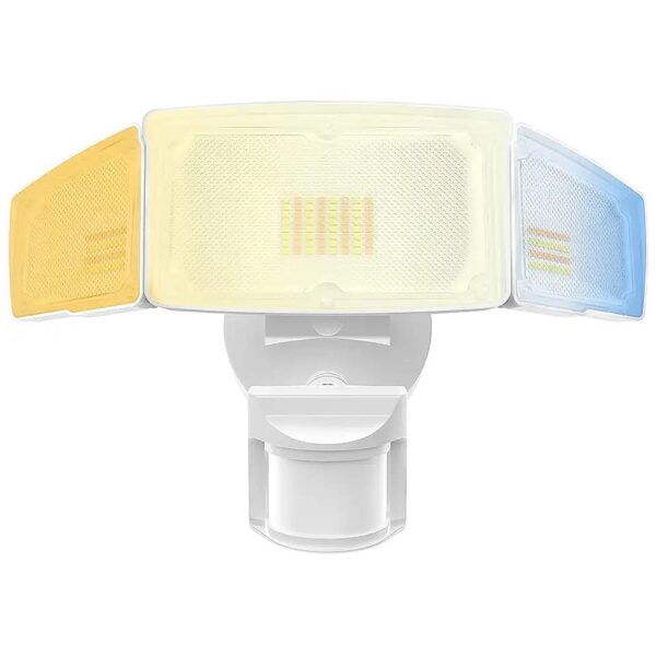 3CCT Selectable LED Flood Light with Motion Sensor and High Brightness