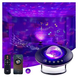 3D LED Star Light Projector with LED Light Source, Bluetooth Connection, and Timer