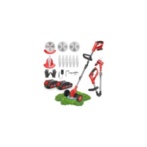 3-In-1 Cordless Lawn Mower, Weed Trimmer, and Edger for Easy Yard Work and Edging