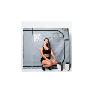 3-Person Full Body Sauna for Home Use with Convenient Steamers and Tent