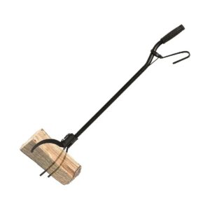 3-Prong 36in Log Grabber with Spring Handle for Campfire Log Placement