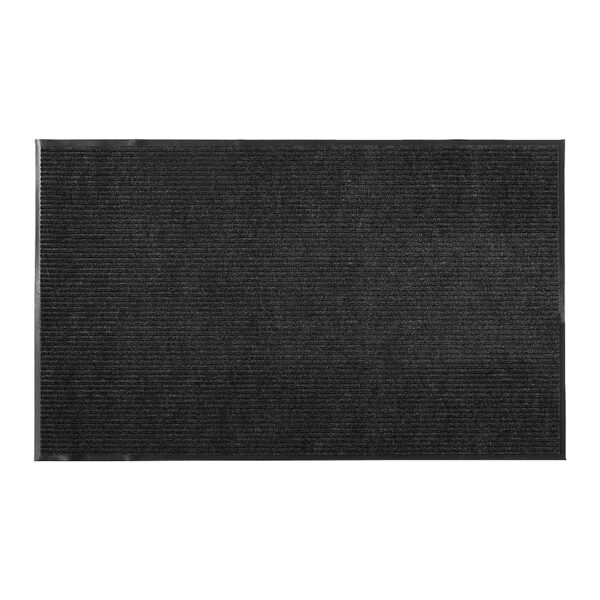 3x5 Feet Onyx Absorbent Textured Mat with Rubber Backing for Easy Cleanup Heavy Duty Use