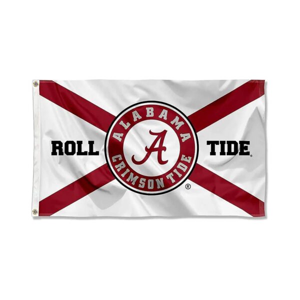 3x5 ft Polyester Alabama Crimson Tide Roll Tide Outdoor Banner Flag