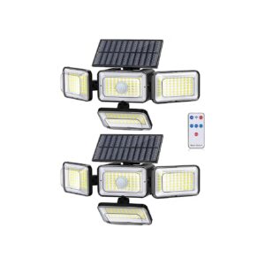 4 Heads, 2500LM Brightness, Motion Sensor LED Outdoor Lighting, IP65 Waterproof