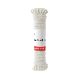 4 Inch 50 Feet Braided Rope for Sun Shade Sail Installation