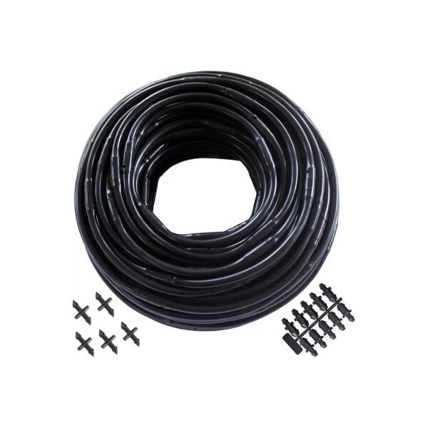 4 Inch Drip Irrigation Tubing with Fittings for Easy Setup and Flexible Extension