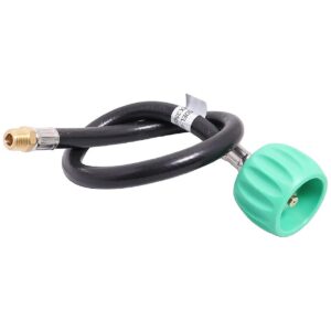 4 Inch Male NPT Flare Propane Pigtail Hose Connector with QCC and 20 Inch Hose