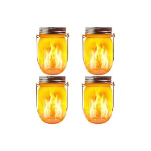 4 Pack Flickering Torches Lights for Patio and Garden Decoration