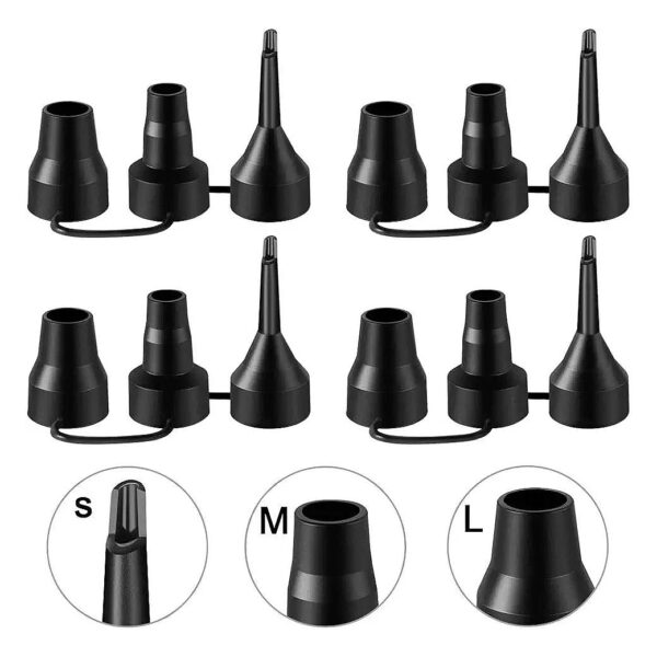 4 Pack Plastic Nozzle Heads for Air Bed and Inflatable Pool Sofa Pump Adaptor