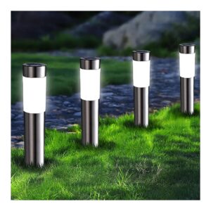 4 Pack Solar Pathway Lights for Lawn, Patio, and Yard Lighting