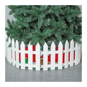 4 Piece White Plastic Garden Fence for Dogs Cats Wedding Party Decoration