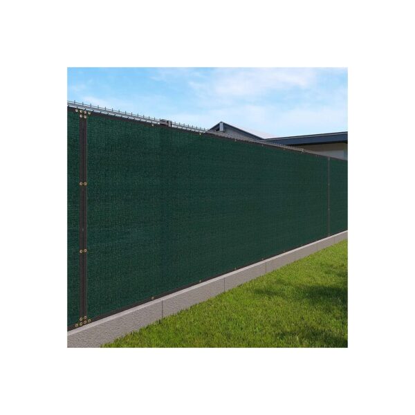 4 ' x 50 ' Green Shade Cloth Windblock Mesh Fabric for Yard and Pool Deck