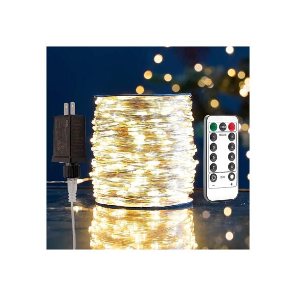 400FT Waterproof LED Fairy Lights with Remote Control and 8 Modes