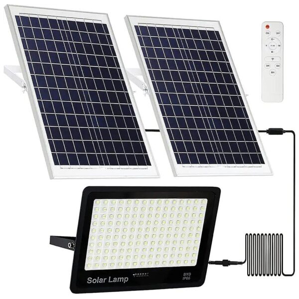 400W Solar Security Flood Light with Super Bright LED Beads for Outdoor Space Lighting