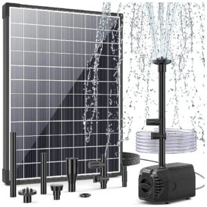 410GPH Solar Water Fountain Pump for Ponds, Wildlife Garden, and Hydroponics