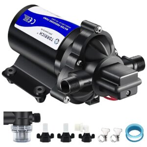 45PSI Water Pressure Booster Pump for Kitchen, Bathroom, Camper, Garden, and Irrigation