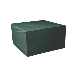 45x45x20 Green Square Fire Pit Cover Weather-Resistant Polyester Material