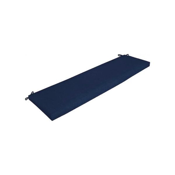 46x17 inch Dimension Freshwater-Proof Outdoor Bench Cushion, Sapphire Blue Leala