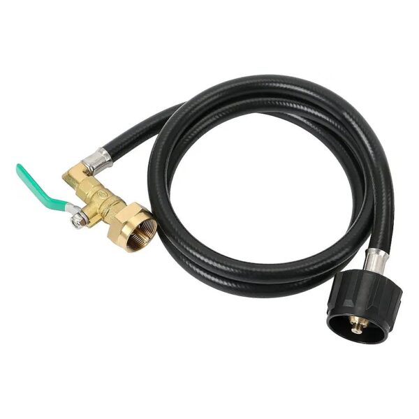 48 Inch Propane Gas Hose for Filling 1lb Cylinders from 20lb Tank with Brass Connector