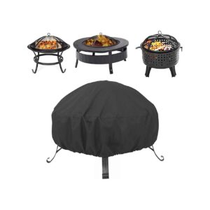 48 Inch Round Fire Pit Cover, Waterproof, Polyester Material, Weather-Resistant