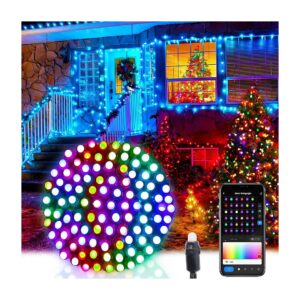 48 LED Smart Color Changing String Lights WiFi App Voice Compatible Halloween Decorations