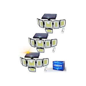 496LEDs Solar Flood Light with PIR Motion Sensor and 3 Lighting Modes