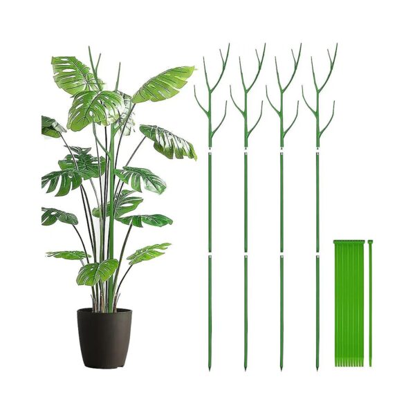 4PCS Branch Shaped Plant Support Trellis Stakes for Healthy Indoor Outdoor Plant Growth