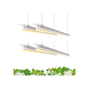 4-Pack Full Spectrum LED Grow Light Strips for Indoor Plant Growth