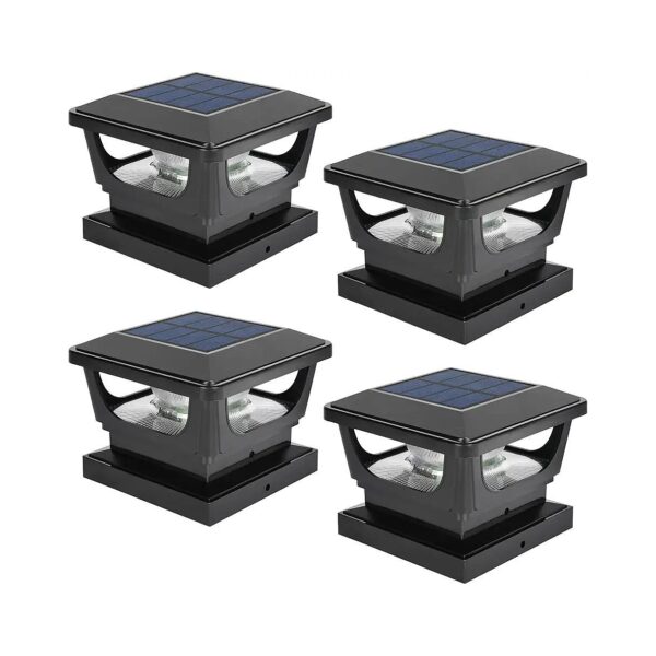 4x4 Wood or 3x3 Vinyl Post Solar Post Cap Lights with SMD LED Lighting