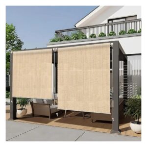 4x6 Outdoor Shade Options - Cordless Roller Shade for Patio Porch Gazebo