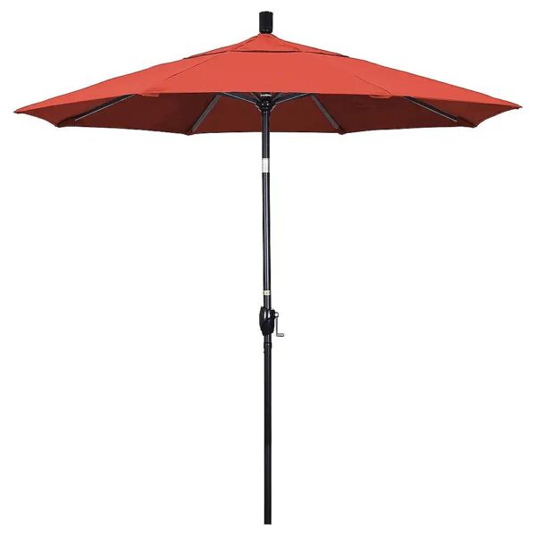 5 Foot Round Aluminum Market Umbrella with Sunbrella Fabric and Black Pole