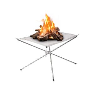 5 Inch Foldable Fire Pit with Carrying Bag for Outdoor Adventures