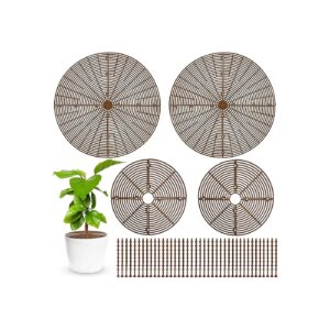 5 Inch and 8 Inch Plastic Plant Pot Grid with Easy Cut Feature