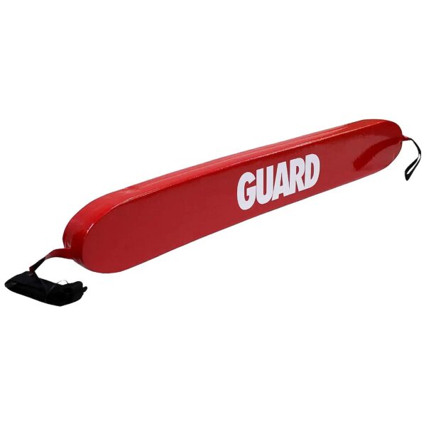 50 Inch Pool Rescue Tube with White Guard Logo for Enhanced Visibility