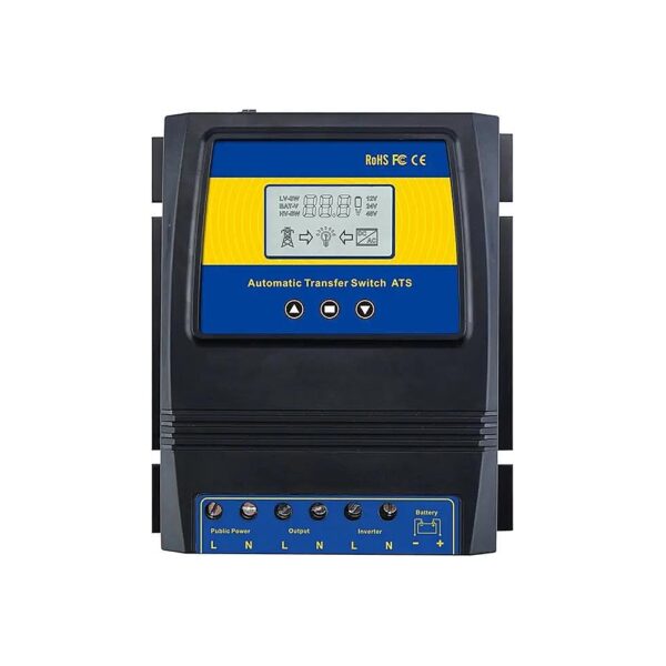 50A Watt ATS for Off Grid Solar Wind Systems with Fast Transfer Time and LCD Display