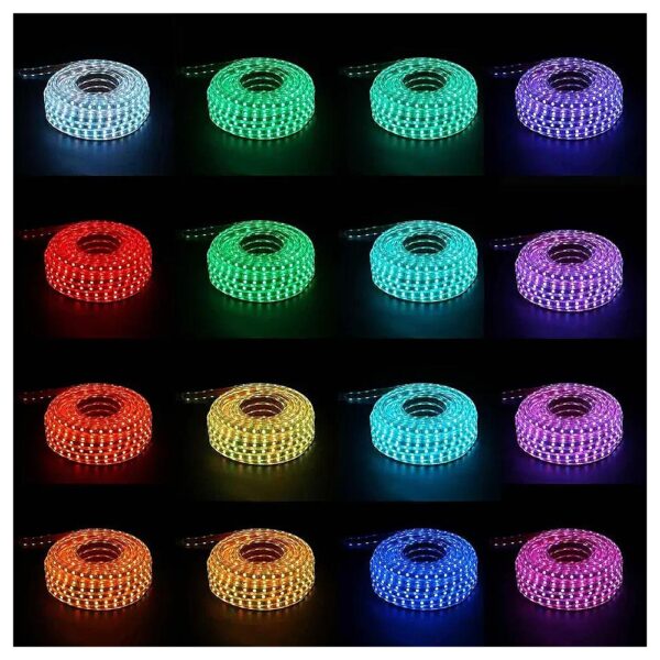 50FT Flexible LED Rope Light with 16 Colors and 10 Modes for Dynamic Lighting Options