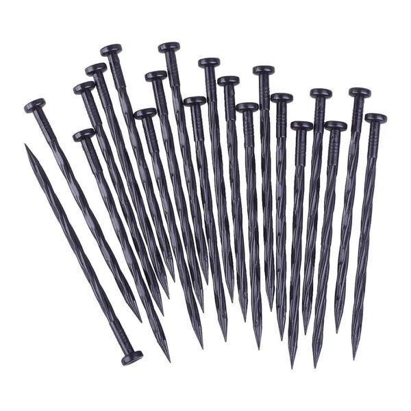 50PCS Plastic Landscape Anchoring Spikes for Garden and Yard Landscaping