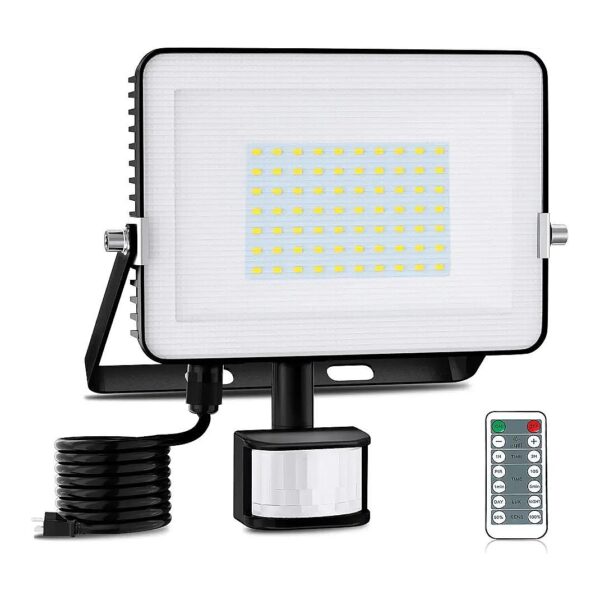 50W LED Floodlights with 5000LM Bright White Light for Outdoor Garage Garden Playground