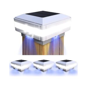 52 LED Brightness Solar Post Cap Lights for 4x4 5x5 6x6 Wooden Posts with IP65 Waterproof