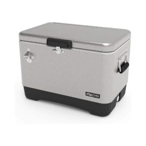 54 Qt Rust Resistant Stainless Steel Cooler with Built-in Bottle Opener