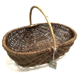 55cm Length Rustic Large Willow Vegetable Trug Garden Basket