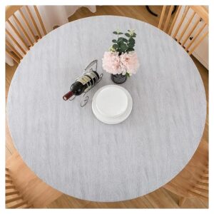 56 inch Plastic Table Covers Waterproof Elastic Edged Table Cloth