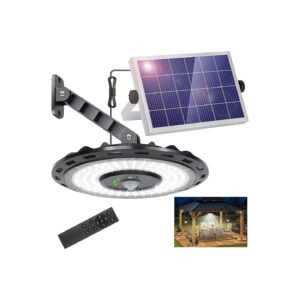 5-Mode Solar Flood Light with High-Efficiency Solar Panel for All-Day Lighting