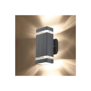 5W LED Square Up and Down Light with Gray Aluminum Body and Acrylic Cover