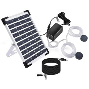 5W Solar Air Pump with 2GPH Output and 3 Modes for Fish Pond and Aquaculture