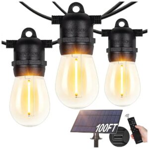 5W Solar-Powered Outdoor String Lights for Backyard, Garden, or Patio