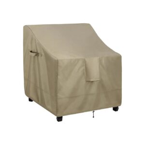 5Wx5Dx36H Inches Camel Brown Patio Chair Cover for Outdoor Use