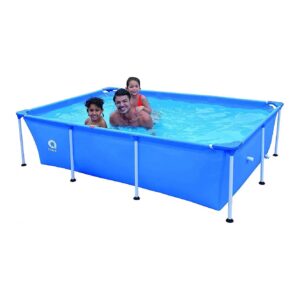 5ft x 6ft x 26in Blue Steel Frame Above Ground Pool for Backyard or Garden Family Events