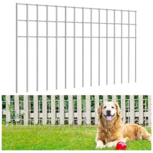 5mm Galvanized Steel Animal Barrier Fence 24x15 Inch for Outdoor Yard Patio