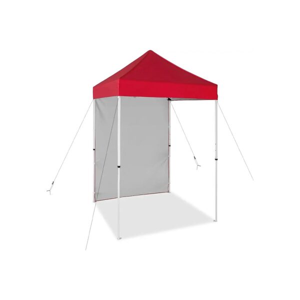 5x5 Red Outdoor Canopy Tent with Removable Sunwall and Carrying Bag for Easy Transport